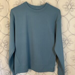 Men's Heavy Waffle Crewneck  Sweatshirt - All in Motion™ Blue Size‎ Small
